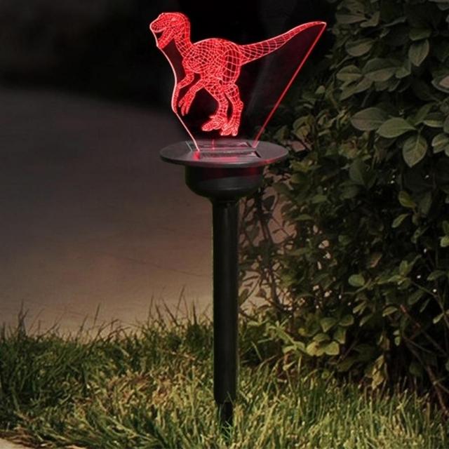Adorno de animales en 3D, lámpara de jardín, luces solares para jardín (ESG20650)