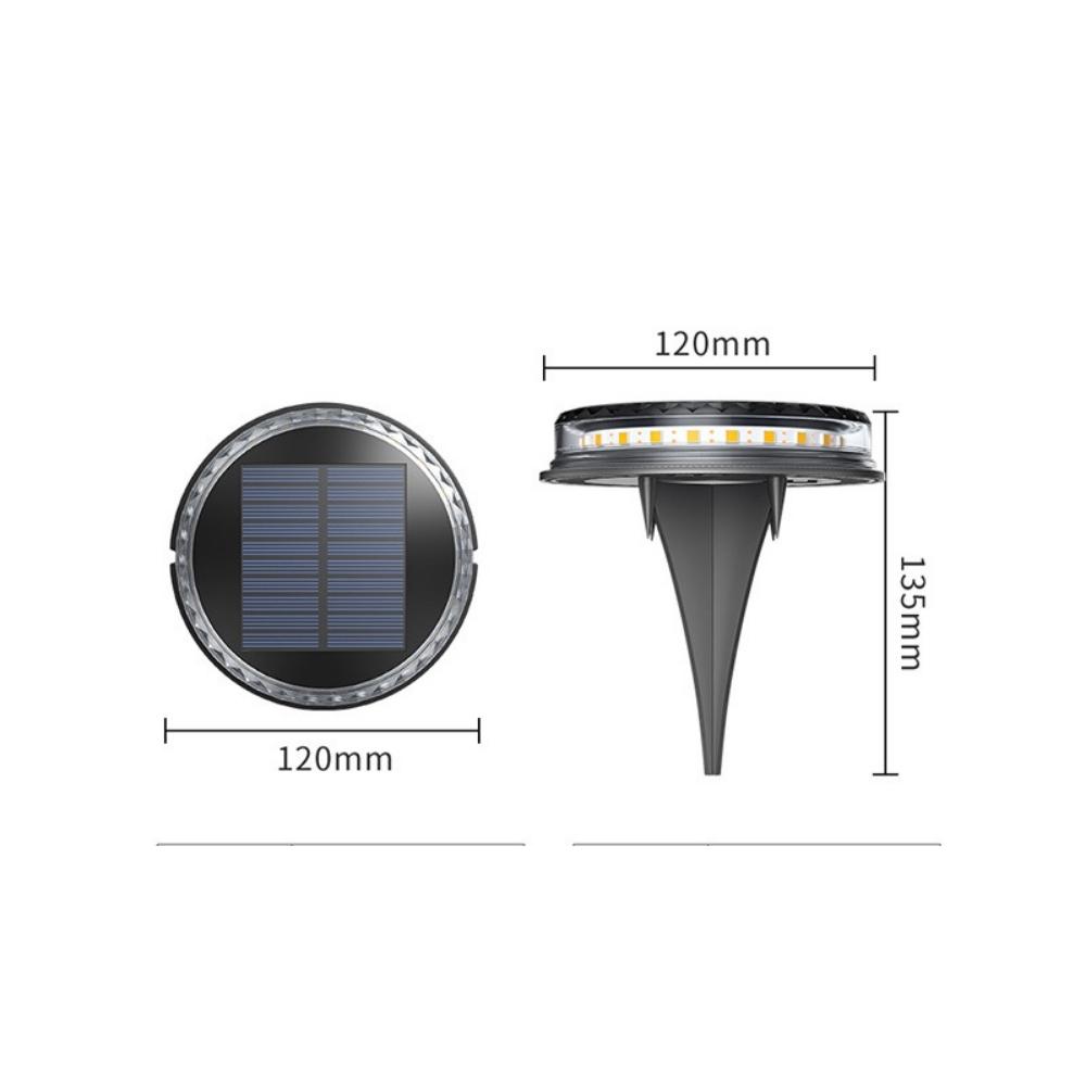El disco solar impermeable de la plataforma del jardín enciende la luz de la plataforma de la pasarela de tierra (ESG20091)