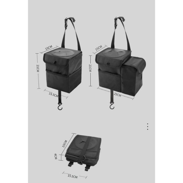 Bolsa de almacenamiento de coche de cubo impermeable multifuncional para coche (ESG20461)