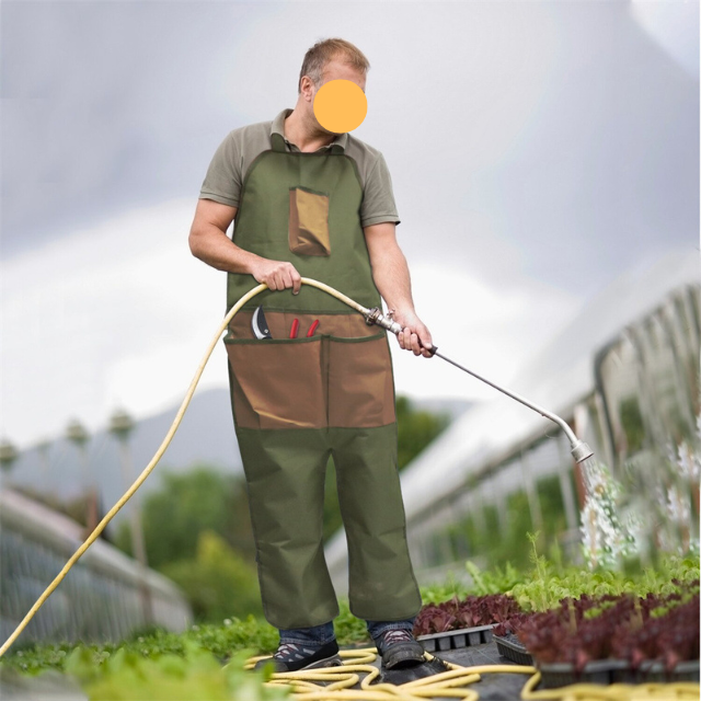 Los delantales de jardinería con bolsillos de herramientas (ESG16030)
