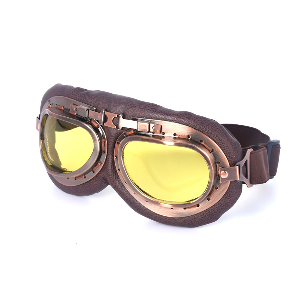 Aviator Goggles Copper Vintage Bicycle Classic Goggles Gafas de sol (ESG21619)