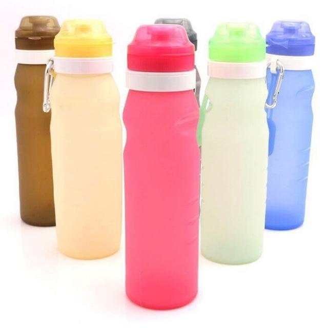  Bebida de silicona plegable botella de bicicleta deportiva 600ml plegable (ESG11749)