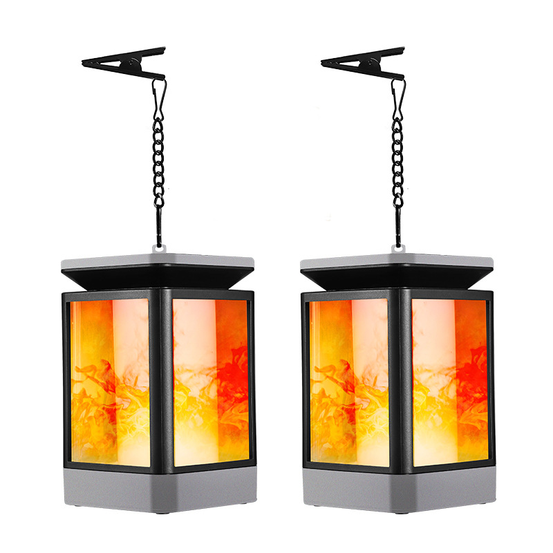 Lámpara colgante con Flame Effect Solar Outdoor 3 Modes Lantern (ESG15231)